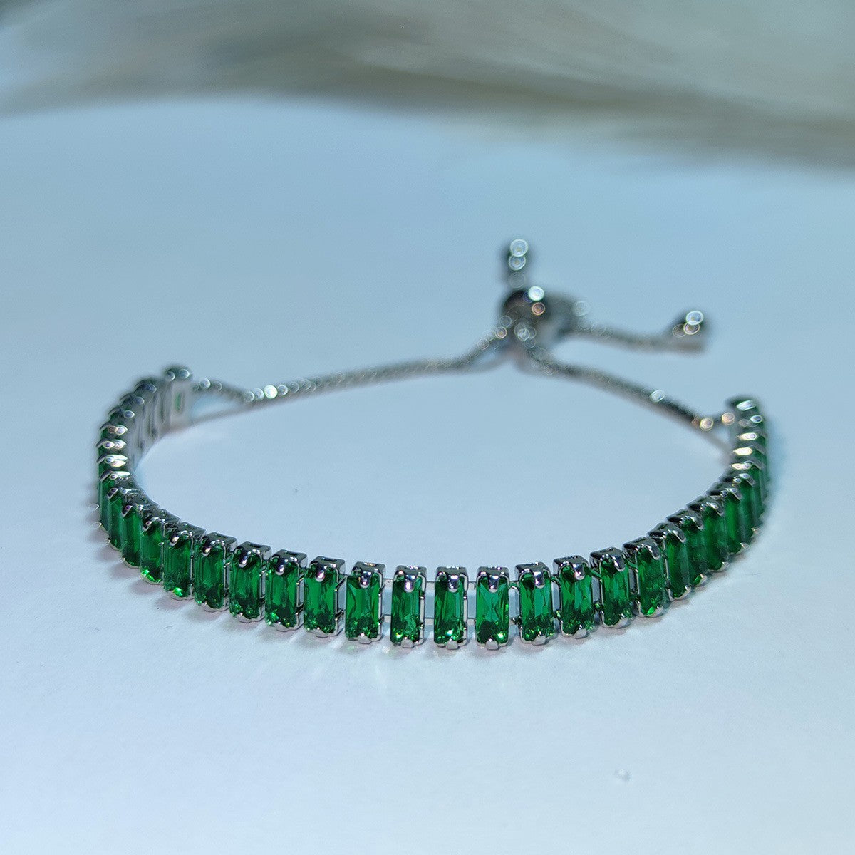 Classy Baguette Cubic Zirconia Bracelet