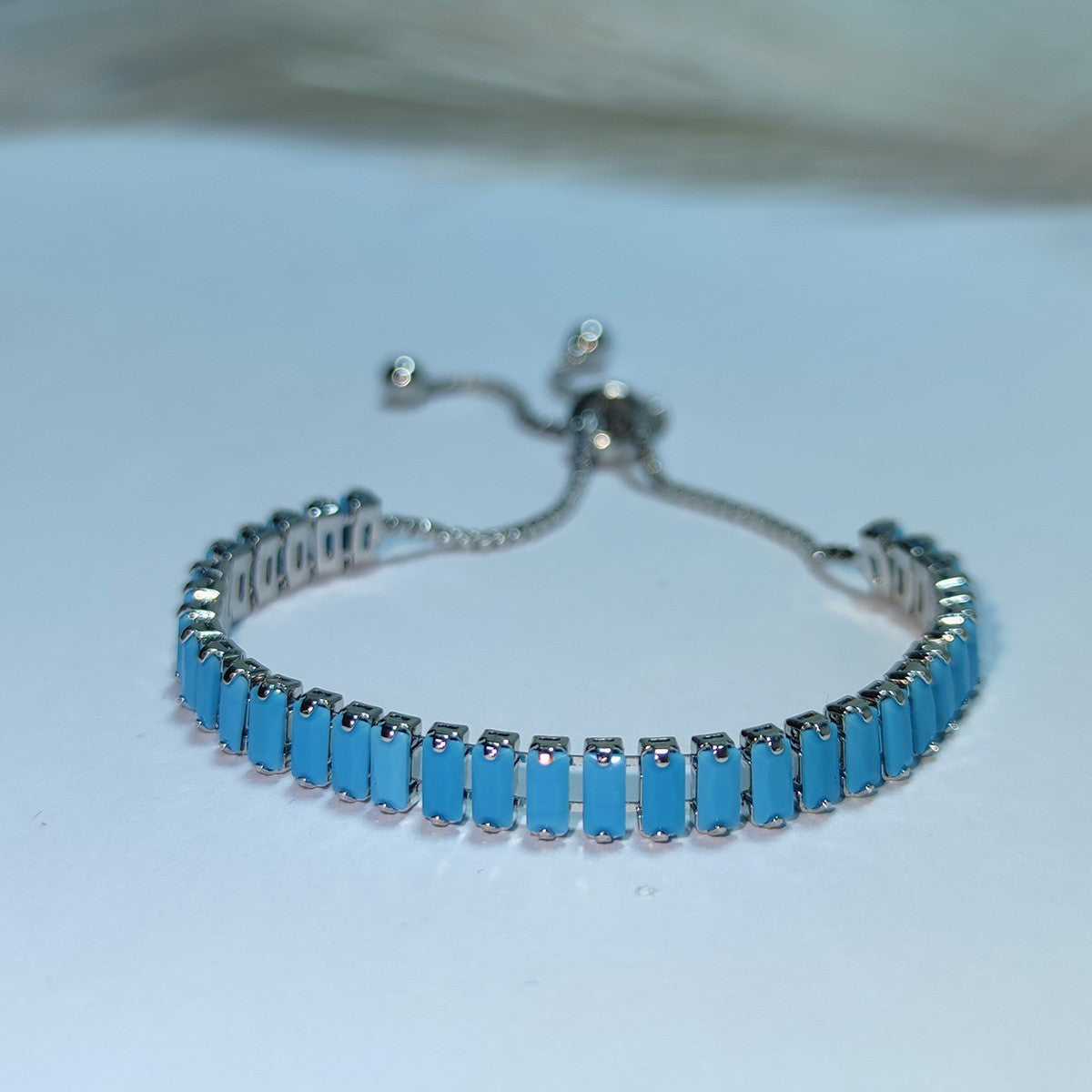 Classy Baguette Cubic Zirconia Bracelet