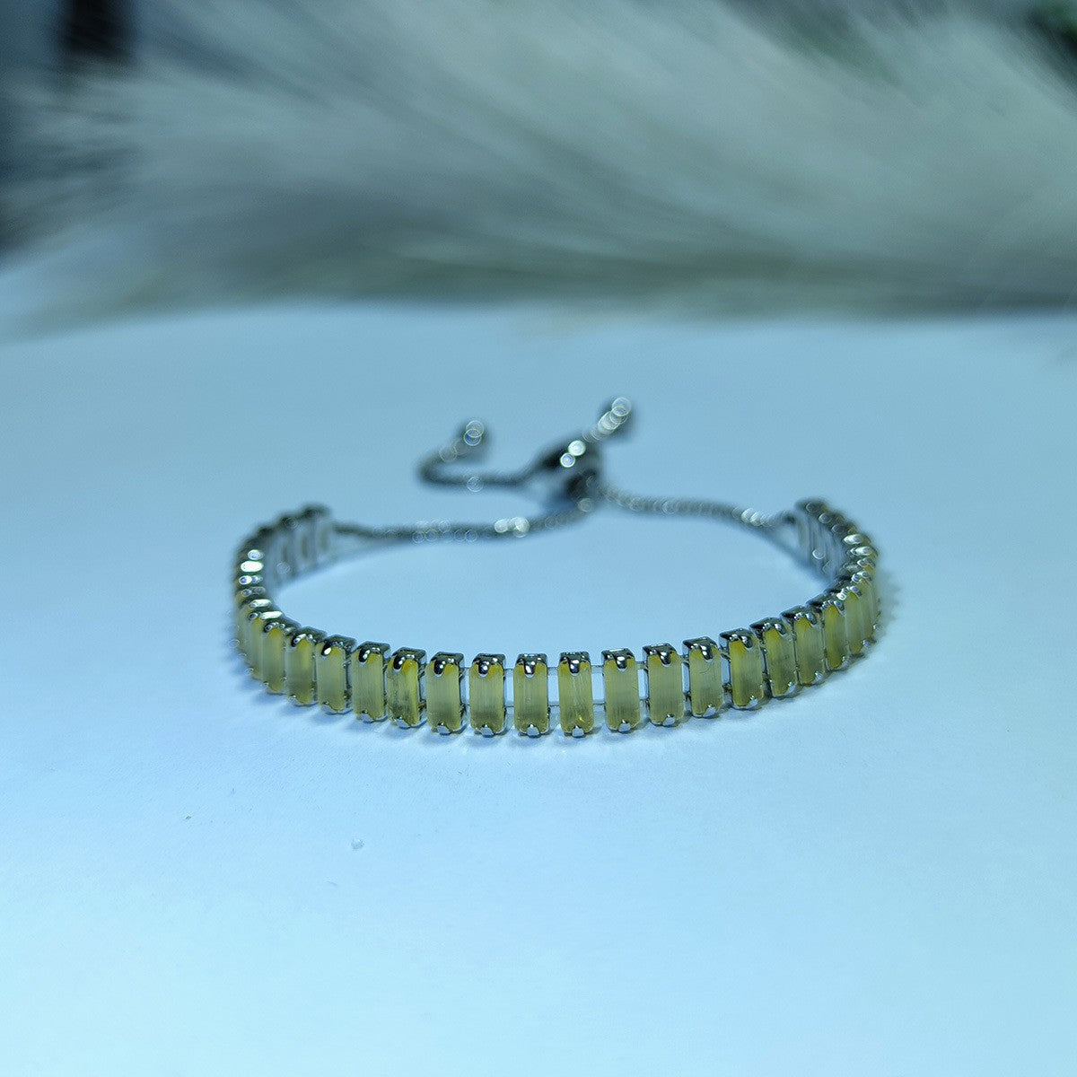Classy Baguette Cubic Zirconia Bracelet