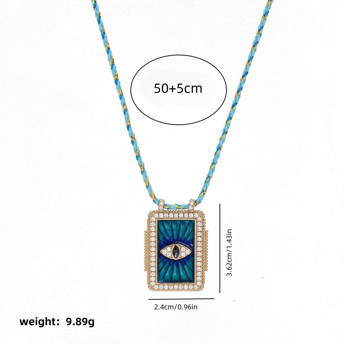 Boho Vintage Tarot Card Necklace