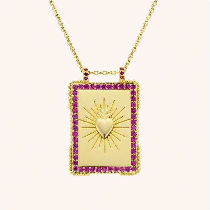 Boho Vintage Tarot Card Necklace