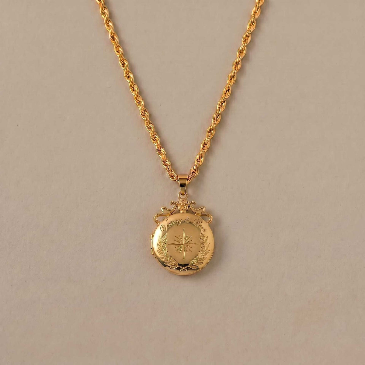 18k Romantic Floral Heart Locket Necklace