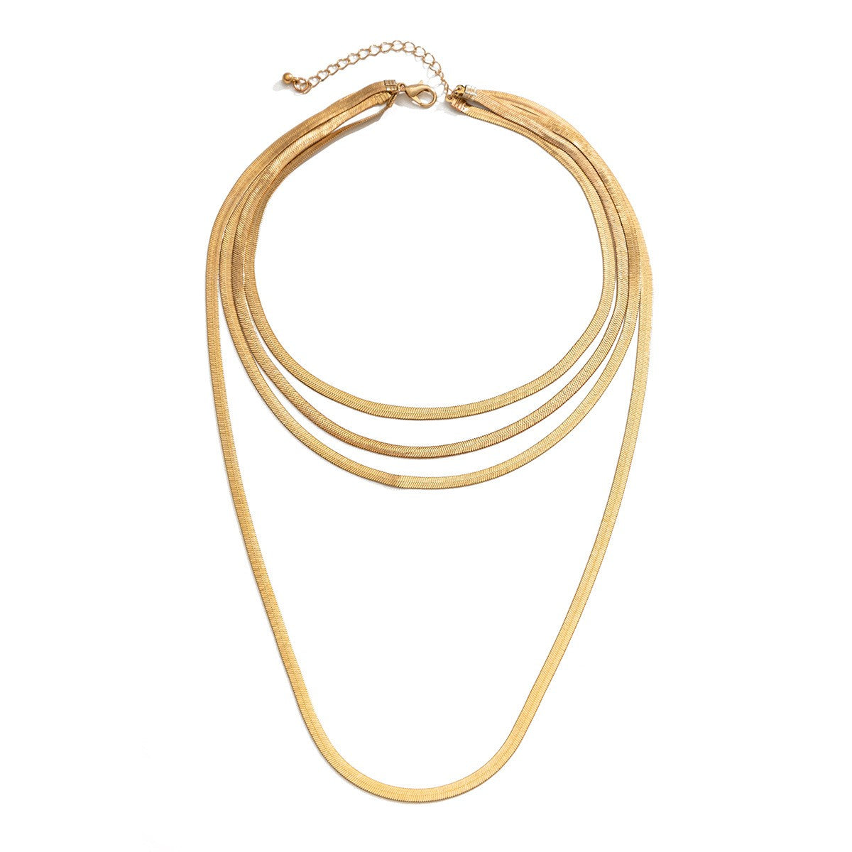 Classy Multi-Layer Snake Chain Necklace