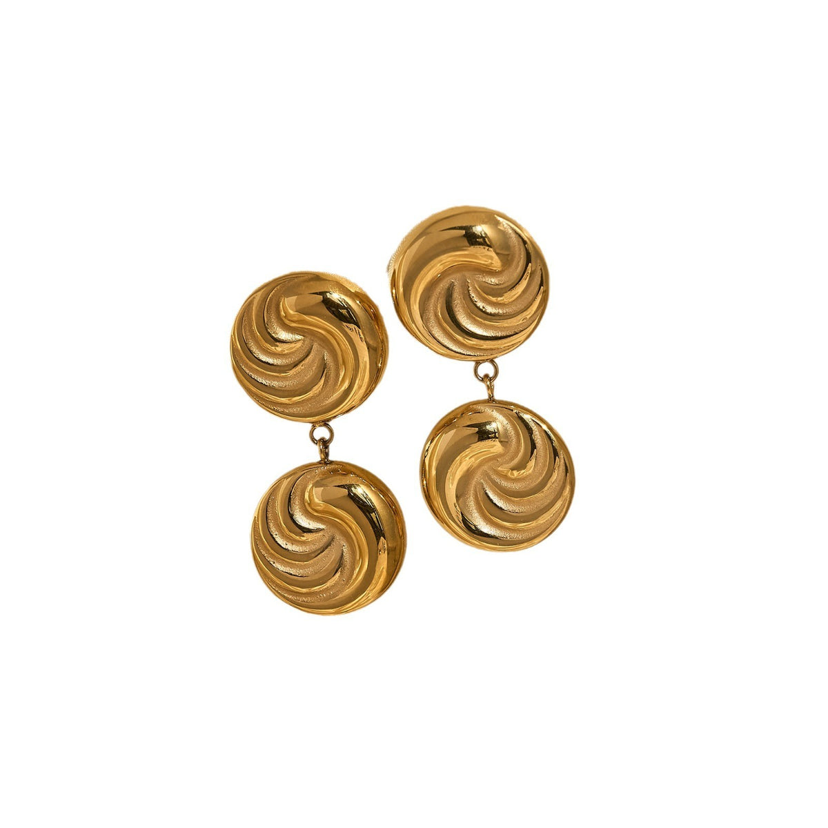 18k Vintage Swirl Collar Necklace & Earring Set