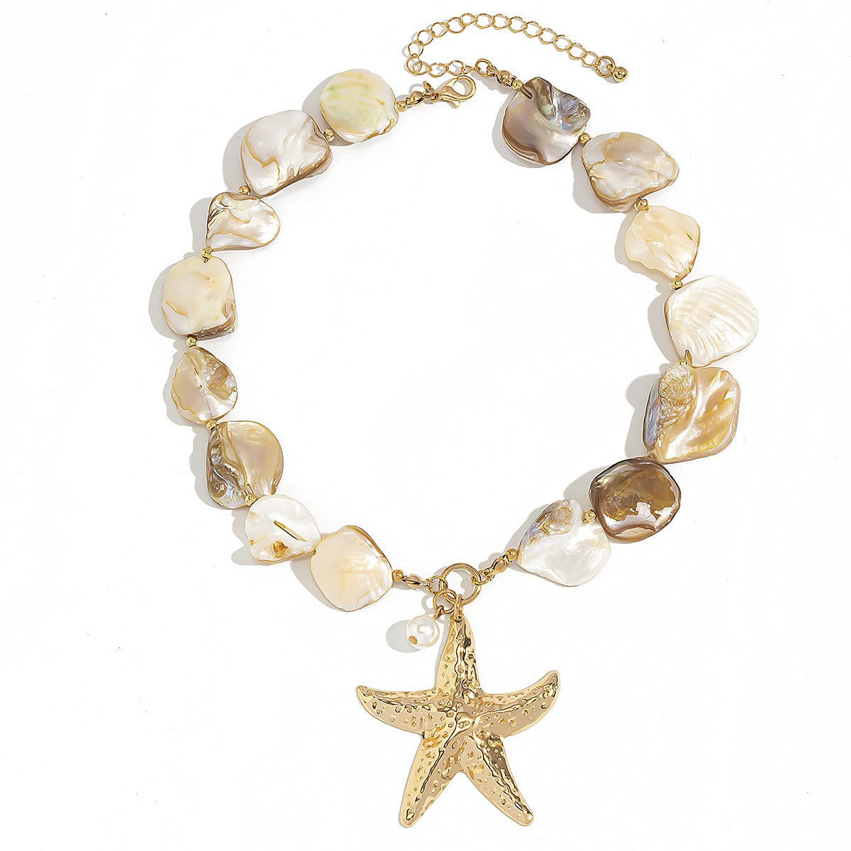 Boho Starfish Shell Necklace, Bracelet & Earring Set