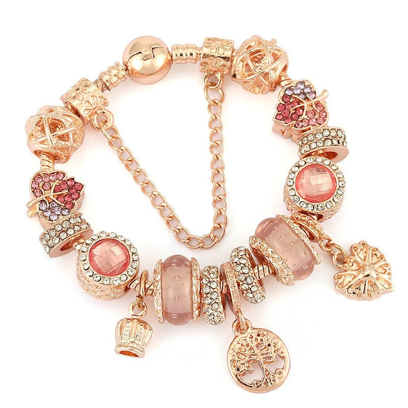 Boho Mixed Metal Charm Bracelet