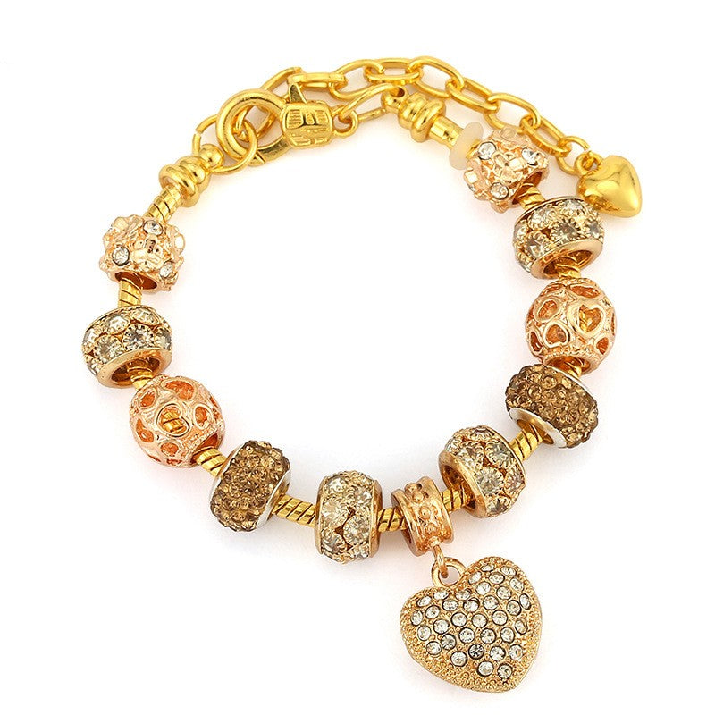 Boho Mixed Metal Charm Bracelet