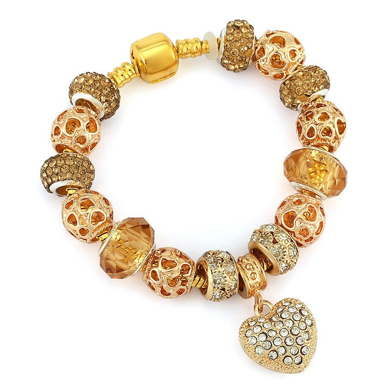 Boho Mixed Metal Charm Bracelet