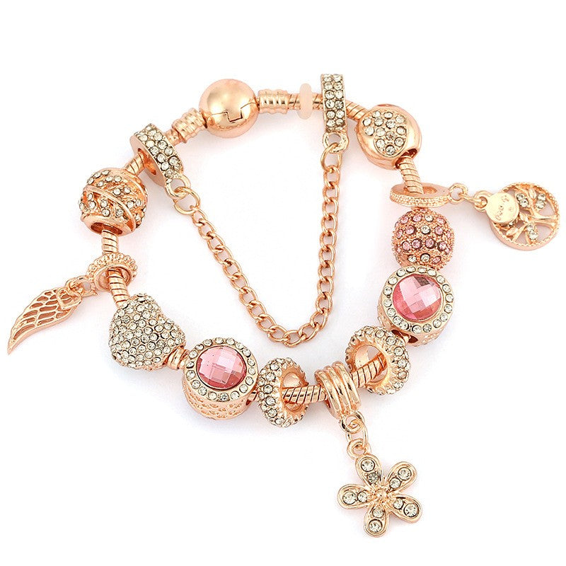 Boho Mixed Metal Charm Bracelet