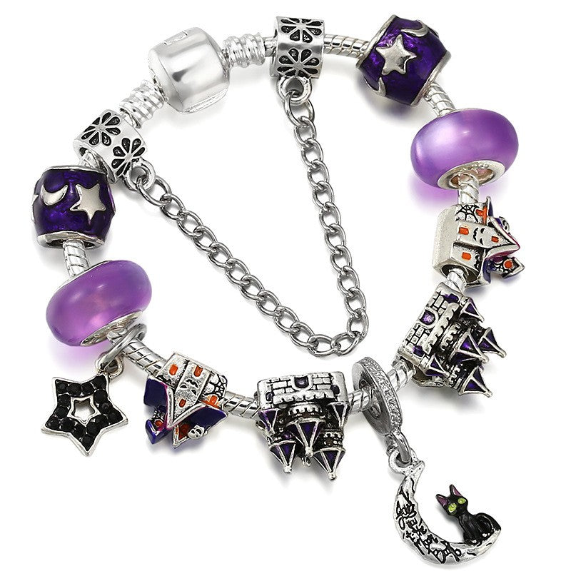 Playful Colorful Bead Charm Bracelet