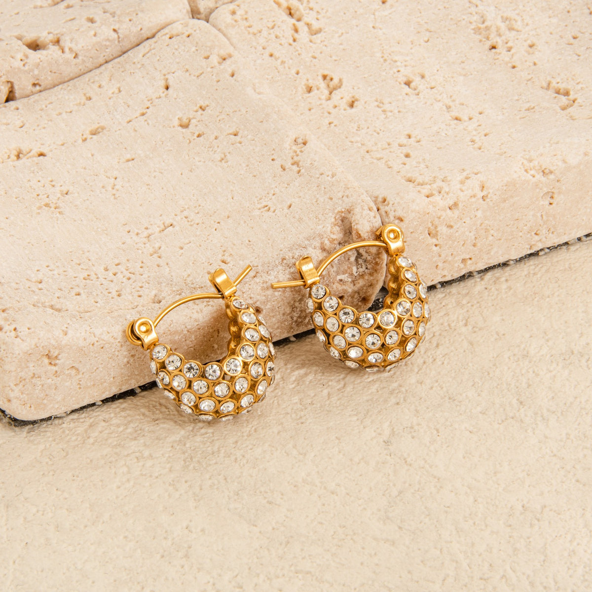 18k Dainty Zirconia Handbag Drop Earrings