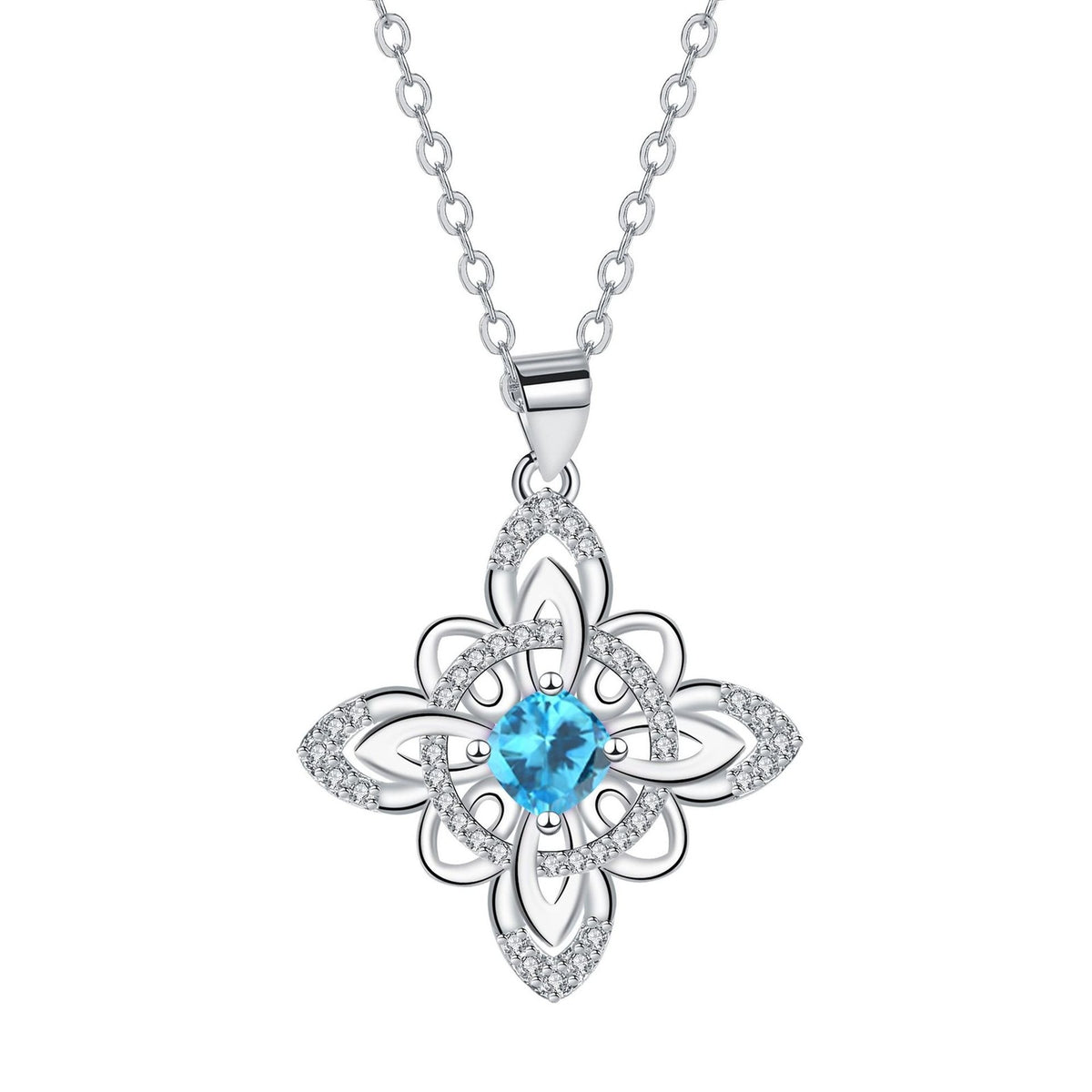 Elegant Celtic Knot Birthstone Necklace