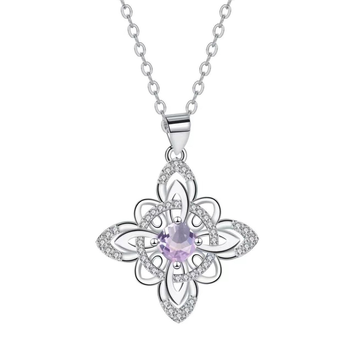 Elegant Celtic Knot Birthstone Necklace