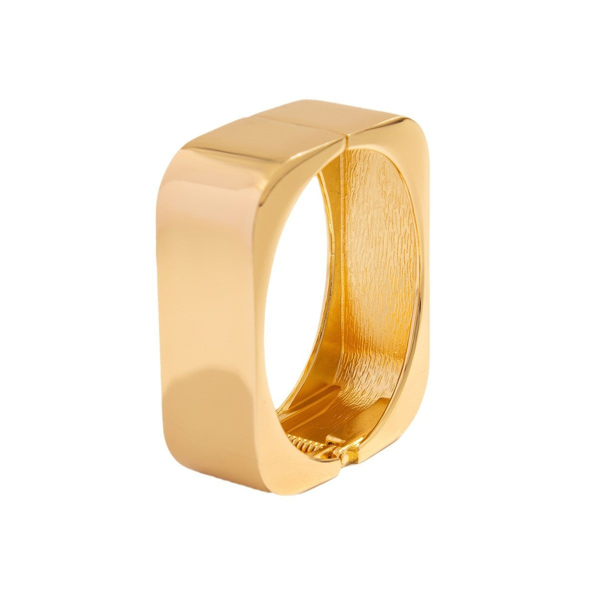 Classy Geometric Hinged Cuff Bracelet