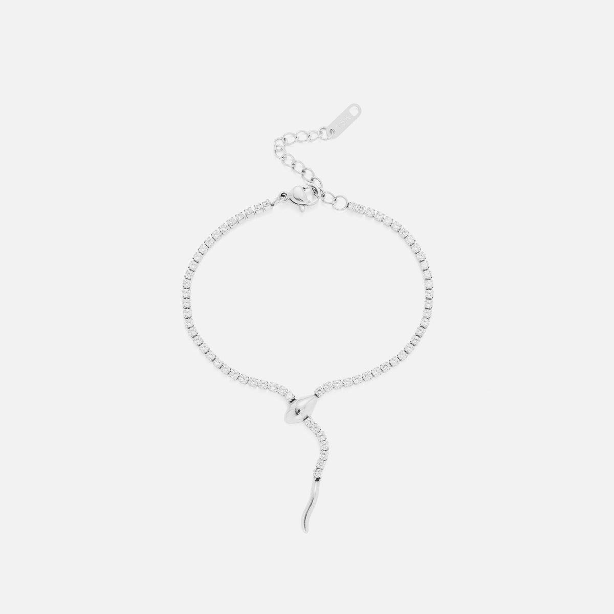 Vintage Snake Tennis Chain Bracelet