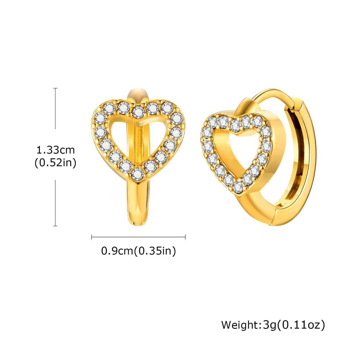 Dainty Mixed Motif Huggie Hoop Earring Set
