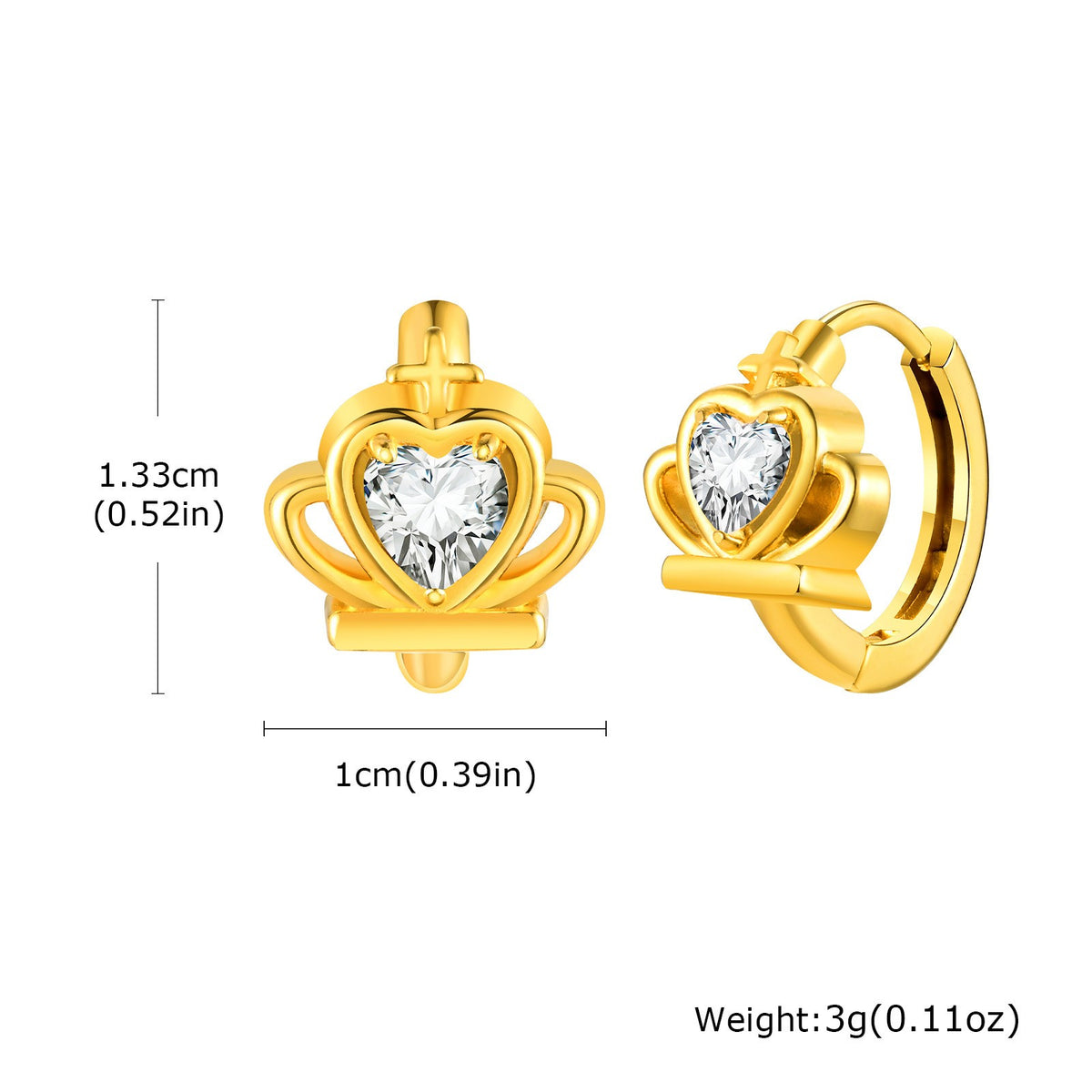 Dainty Mixed Motif Huggie Hoop Earring Set