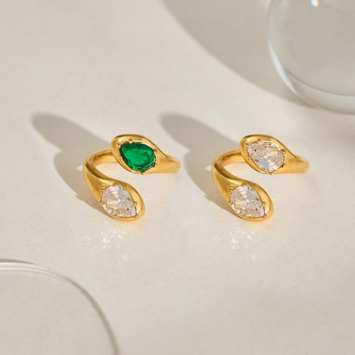 18k Elegant Snake Wrap Ring