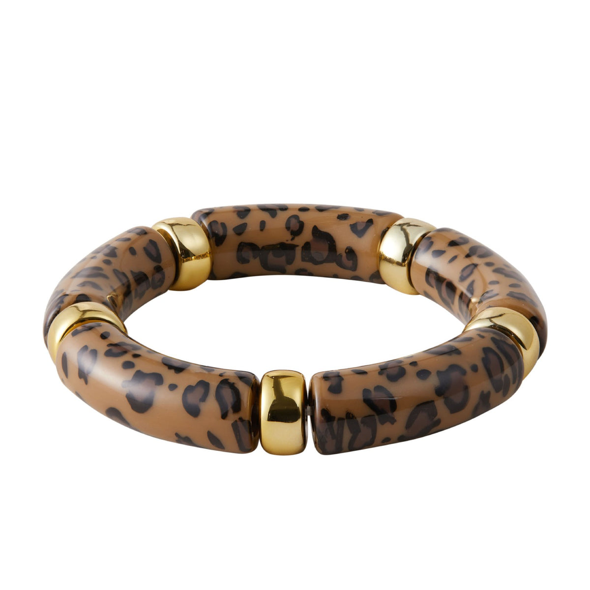 Classy Marbled Acrylic Tube Bracelet