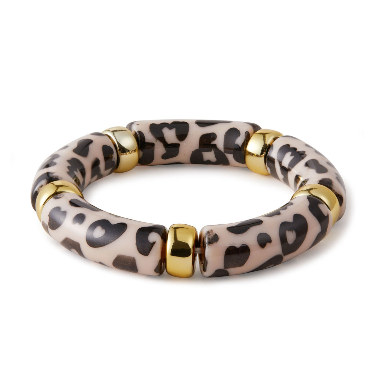 Classy Marbled Acrylic Tube Bracelet