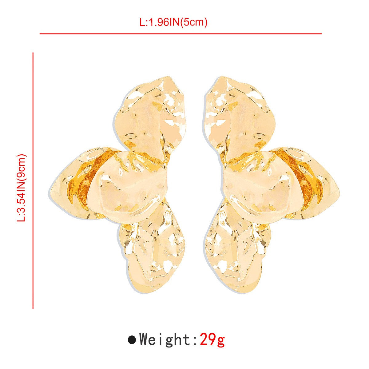 Romantic White Sculptural Flower Earrings