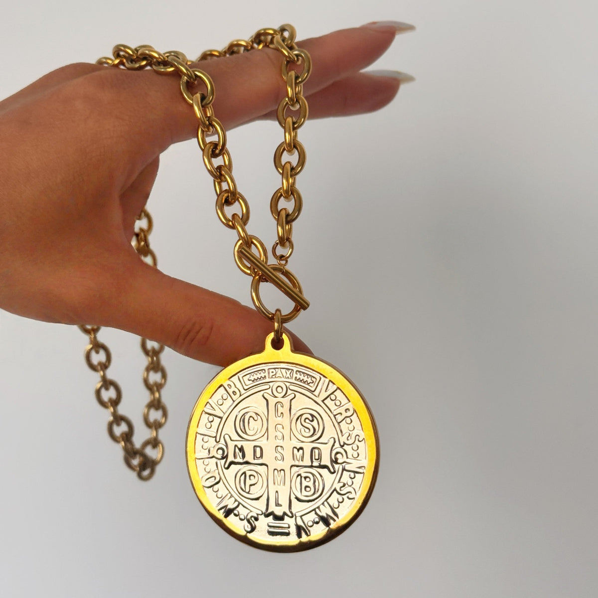 14k Vintage Coin & Key Necklace