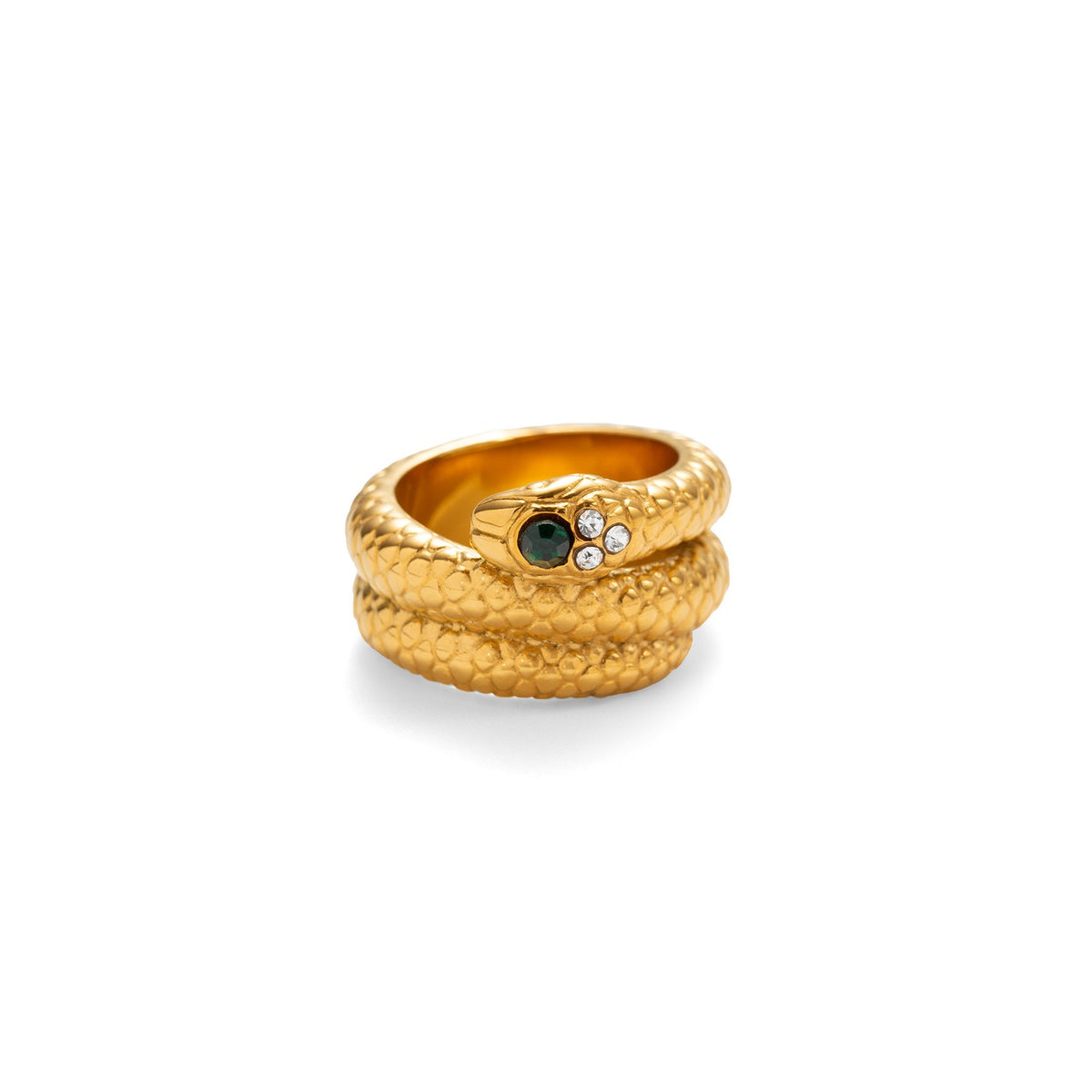 14k Vintage Snake Wrap Ring
