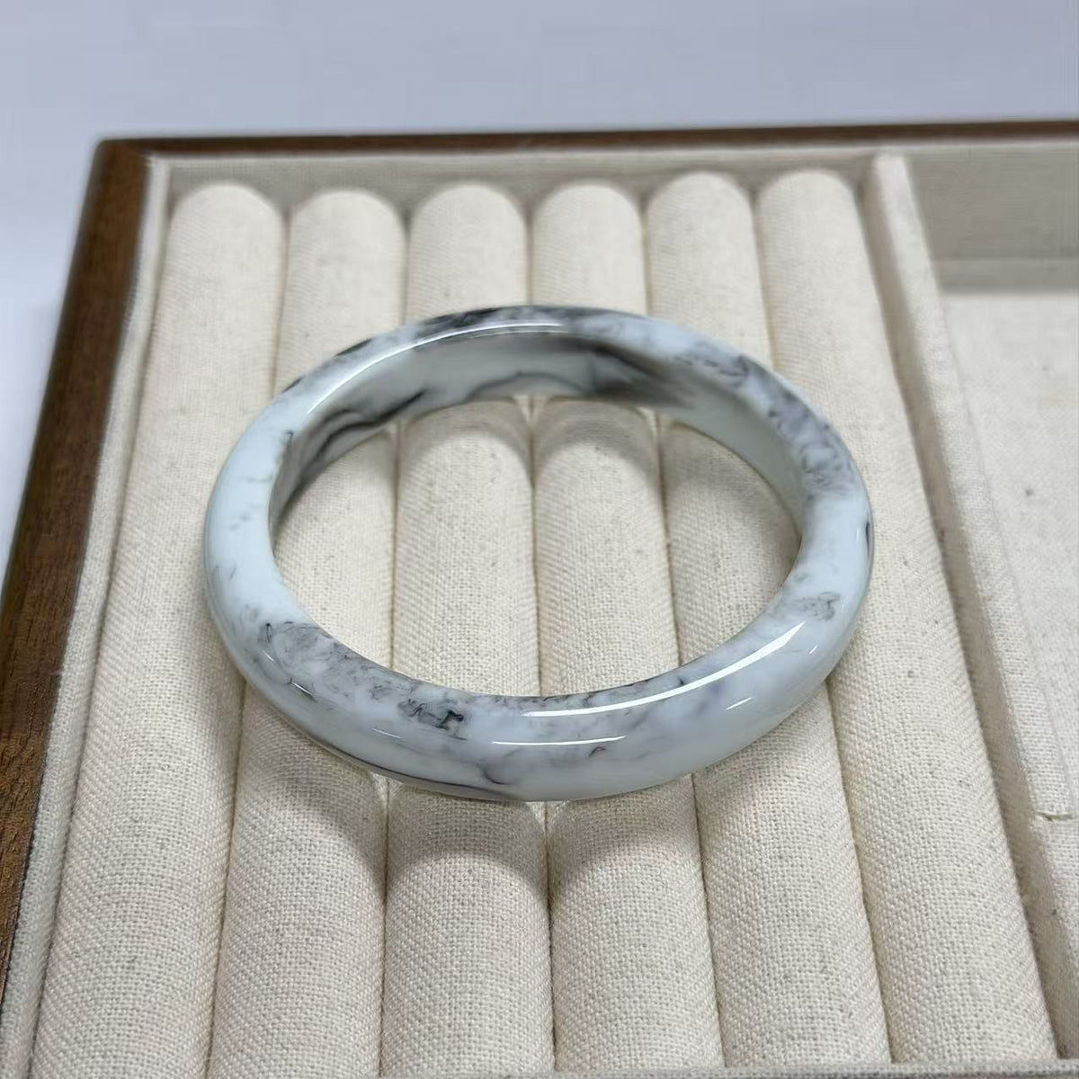 Classy Amber Marbled Resin Bangle Set