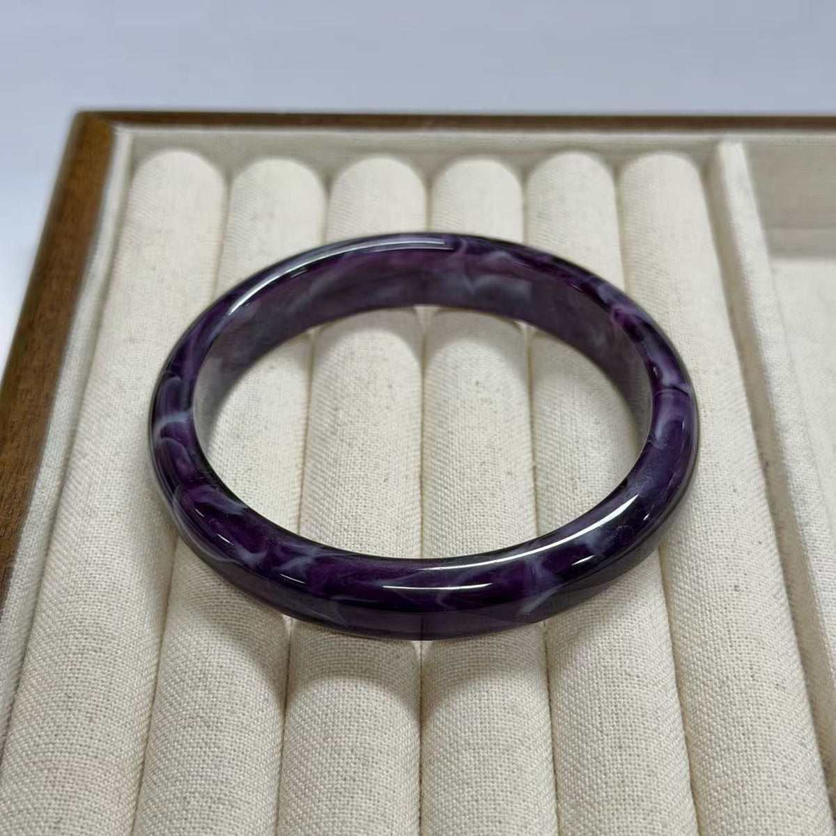 Classy Amber Marbled Resin Bangle Set