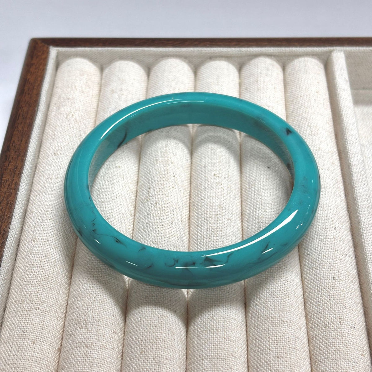 Classy Amber Marbled Resin Bangle Set