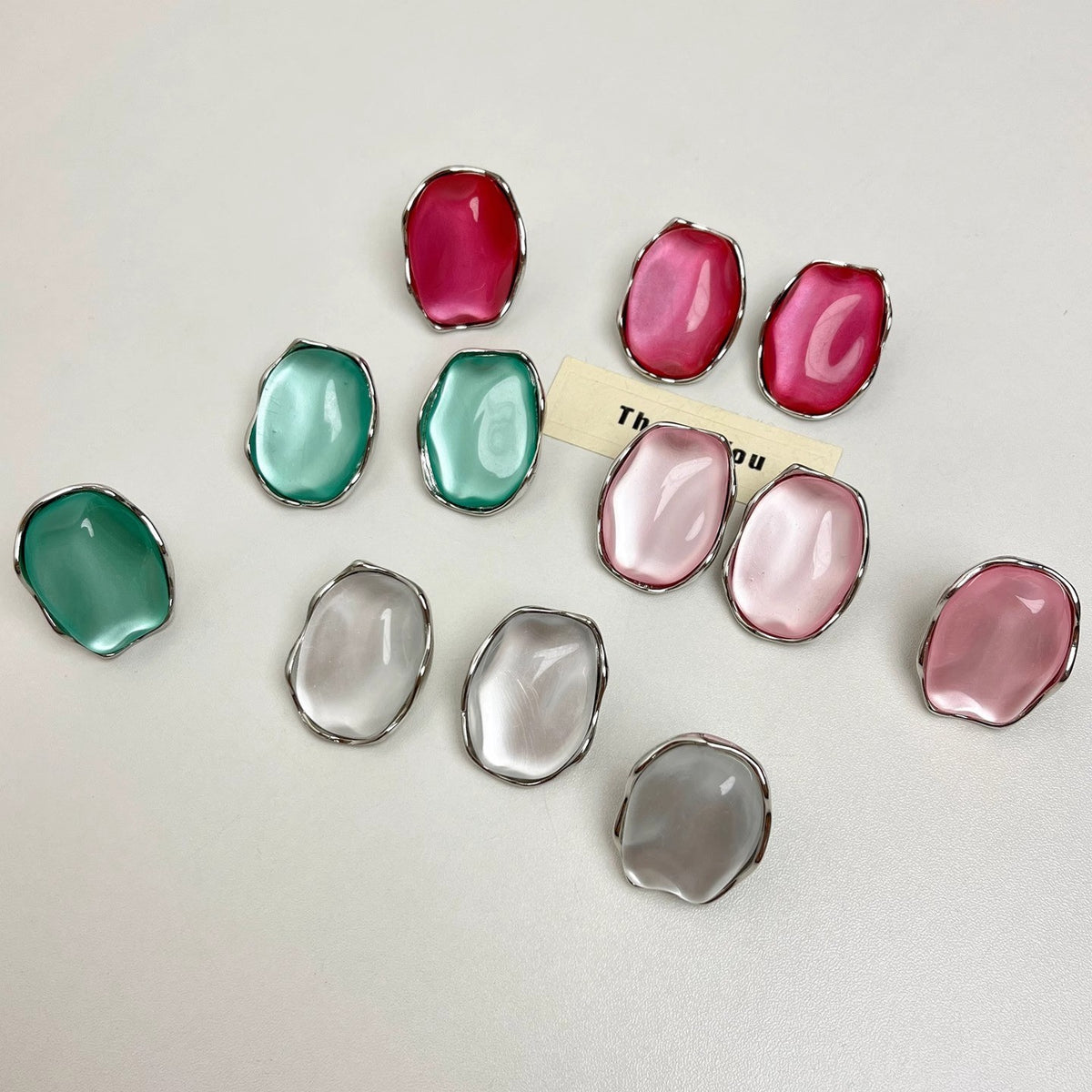 Classy Mint Green Stone Open Ring