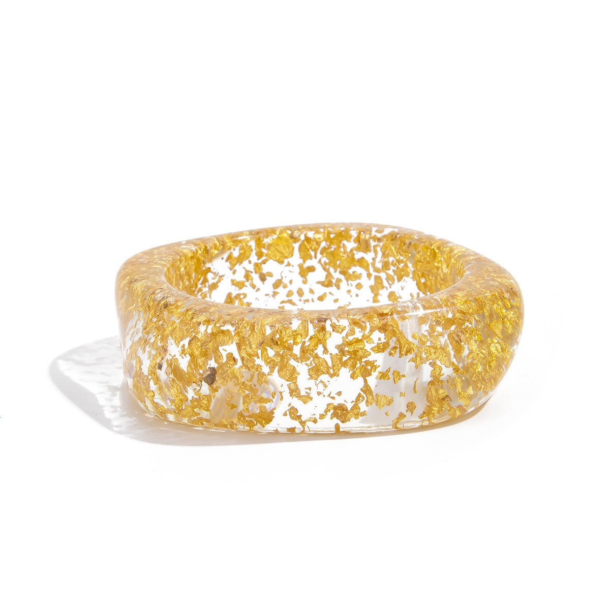 Classy Mixed Texture Acrylic Bangle Set