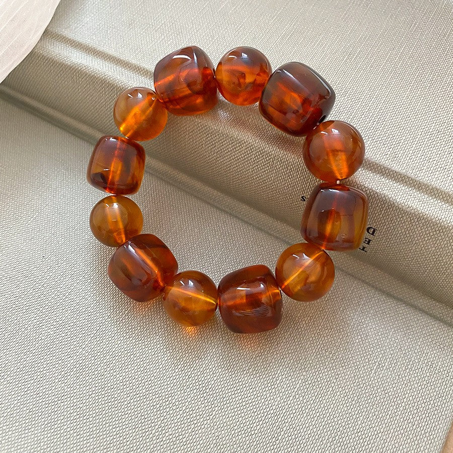 Boho Multicolor Geometric Acrylic Bracelet Set