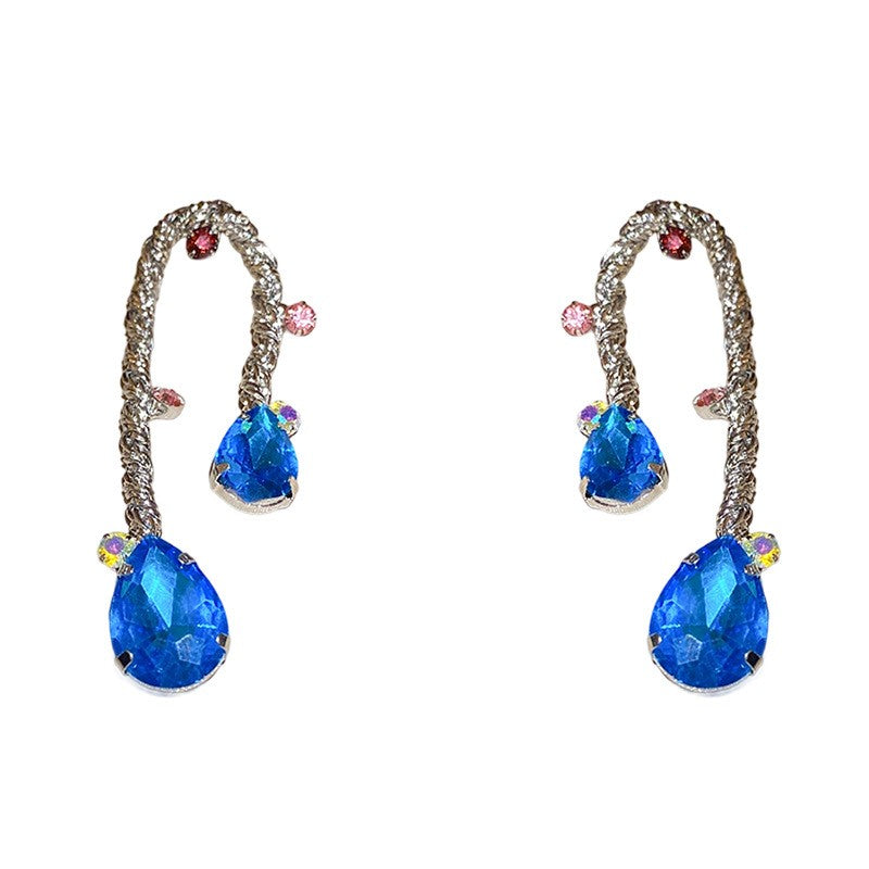 Elegant Braided Teardrop Earrings