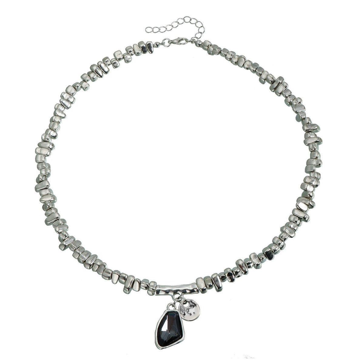 Classy Irregular Stone Necklace and Bracelet Set