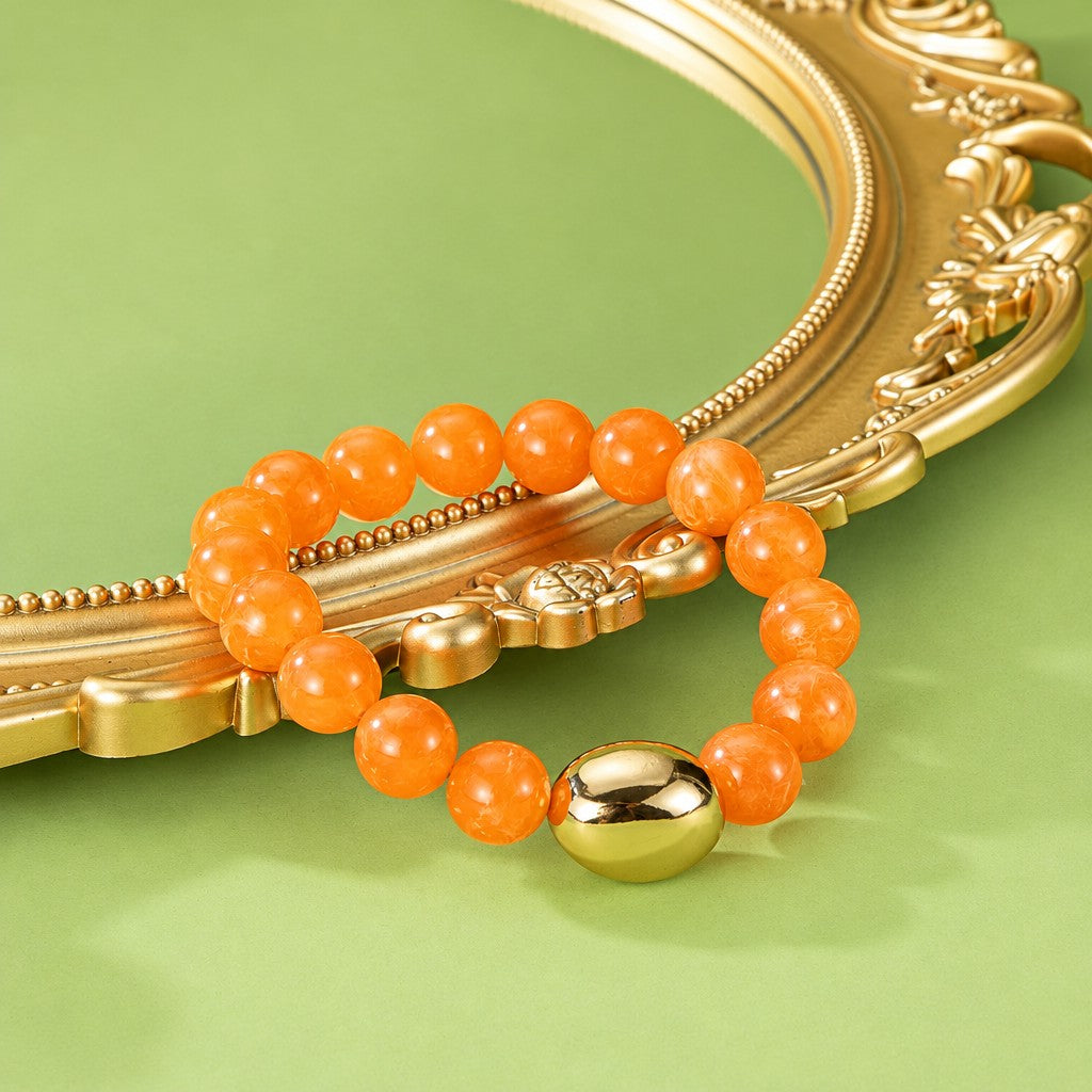 Colorful Acrylic Bead Stack Bracelet