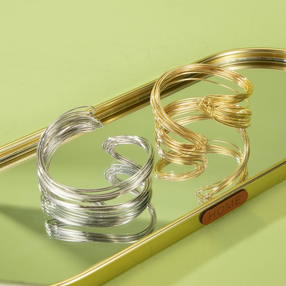 Classy Multi-Layer Wire Cuff Bangle