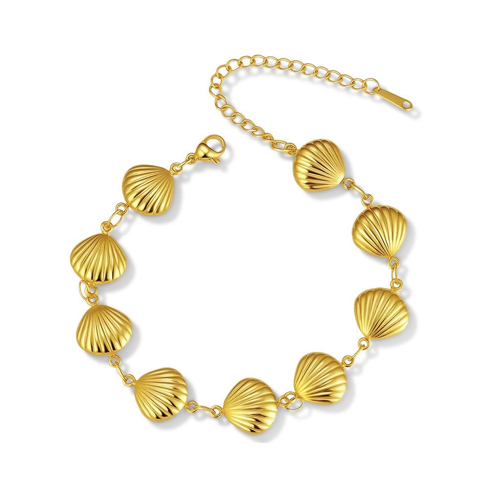 18k Boho Mixed Motif Link Bracelet
