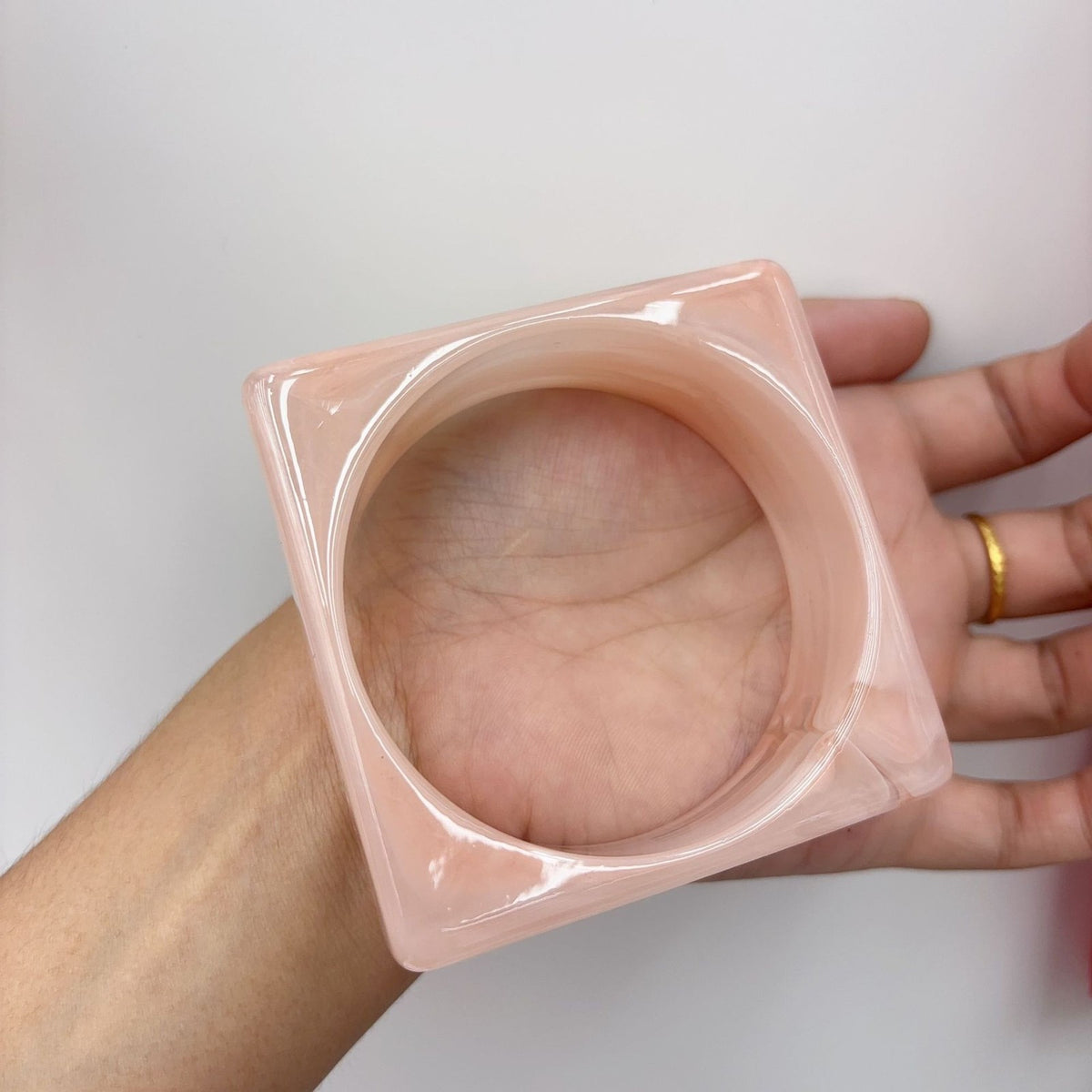 Classy Geometric Square Resin Bangle