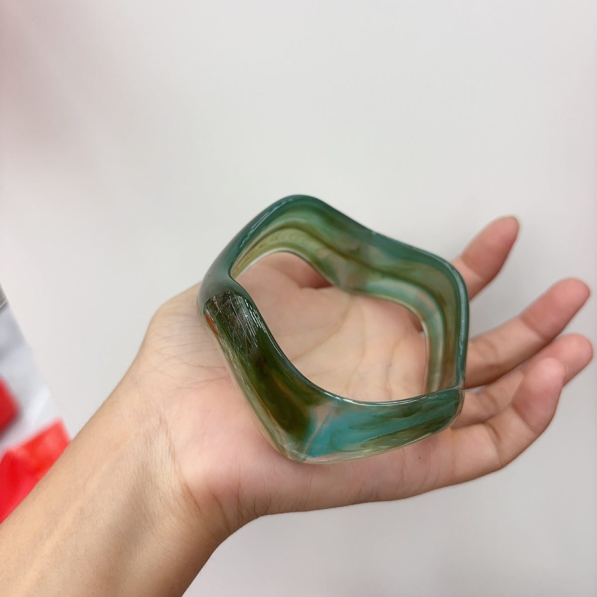 Classy Geometric Square Resin Bangle