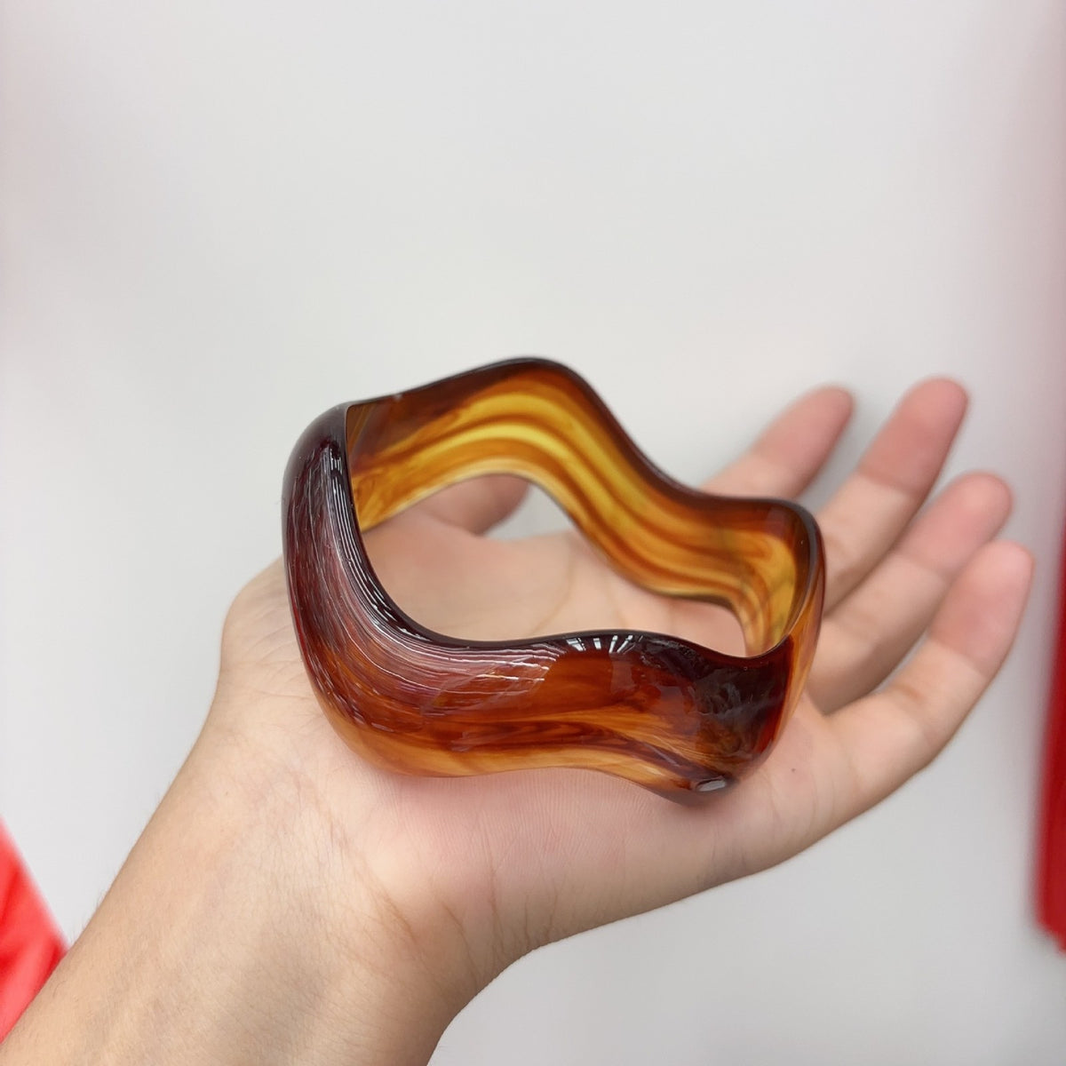 Classy Geometric Square Resin Bangle