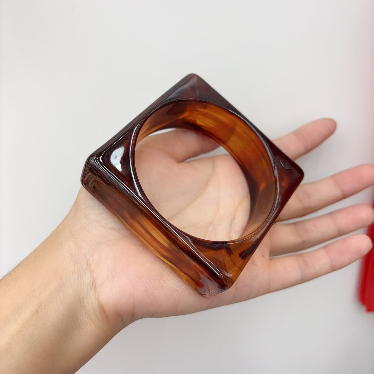 Classy Geometric Square Resin Bangle