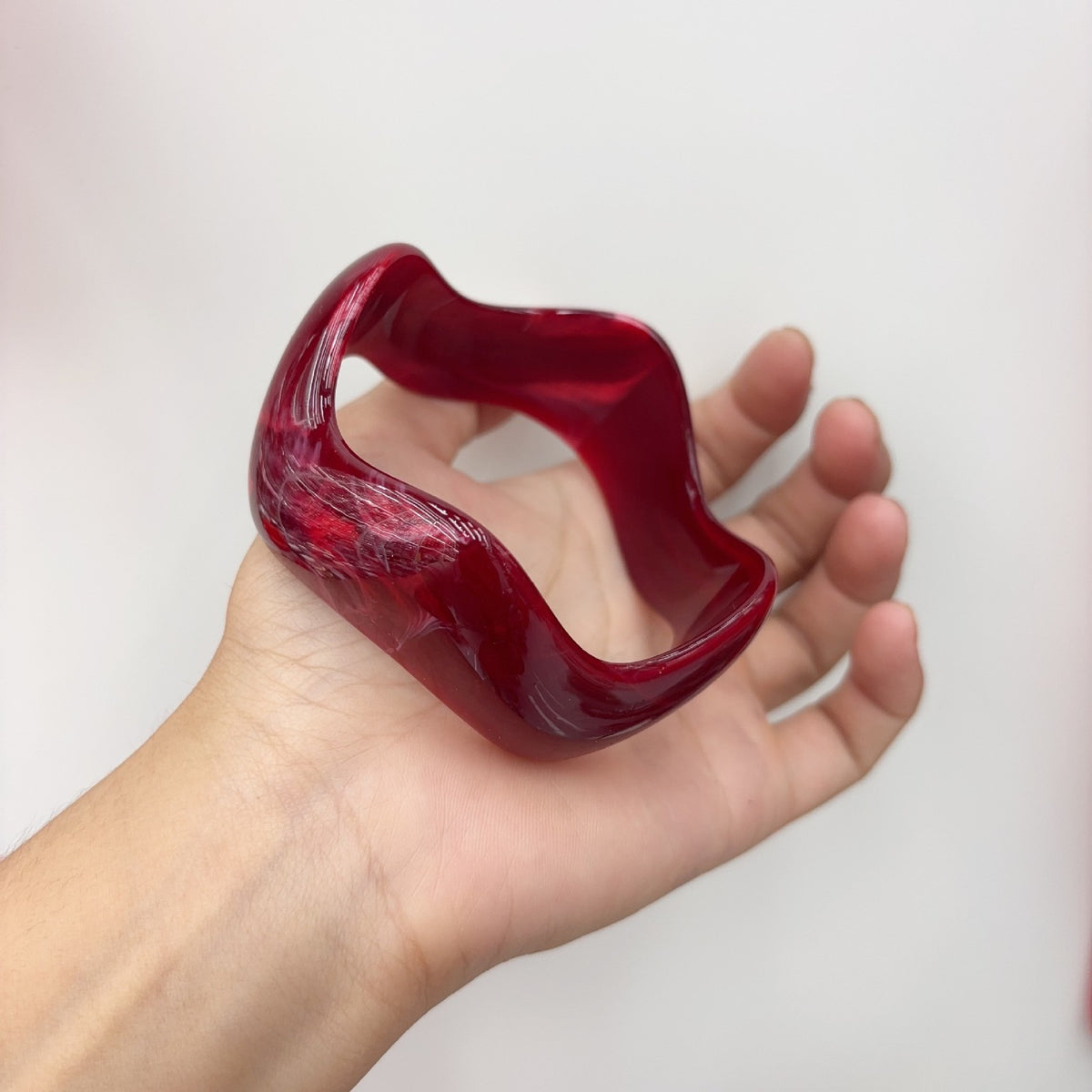 Classy Geometric Square Resin Bangle