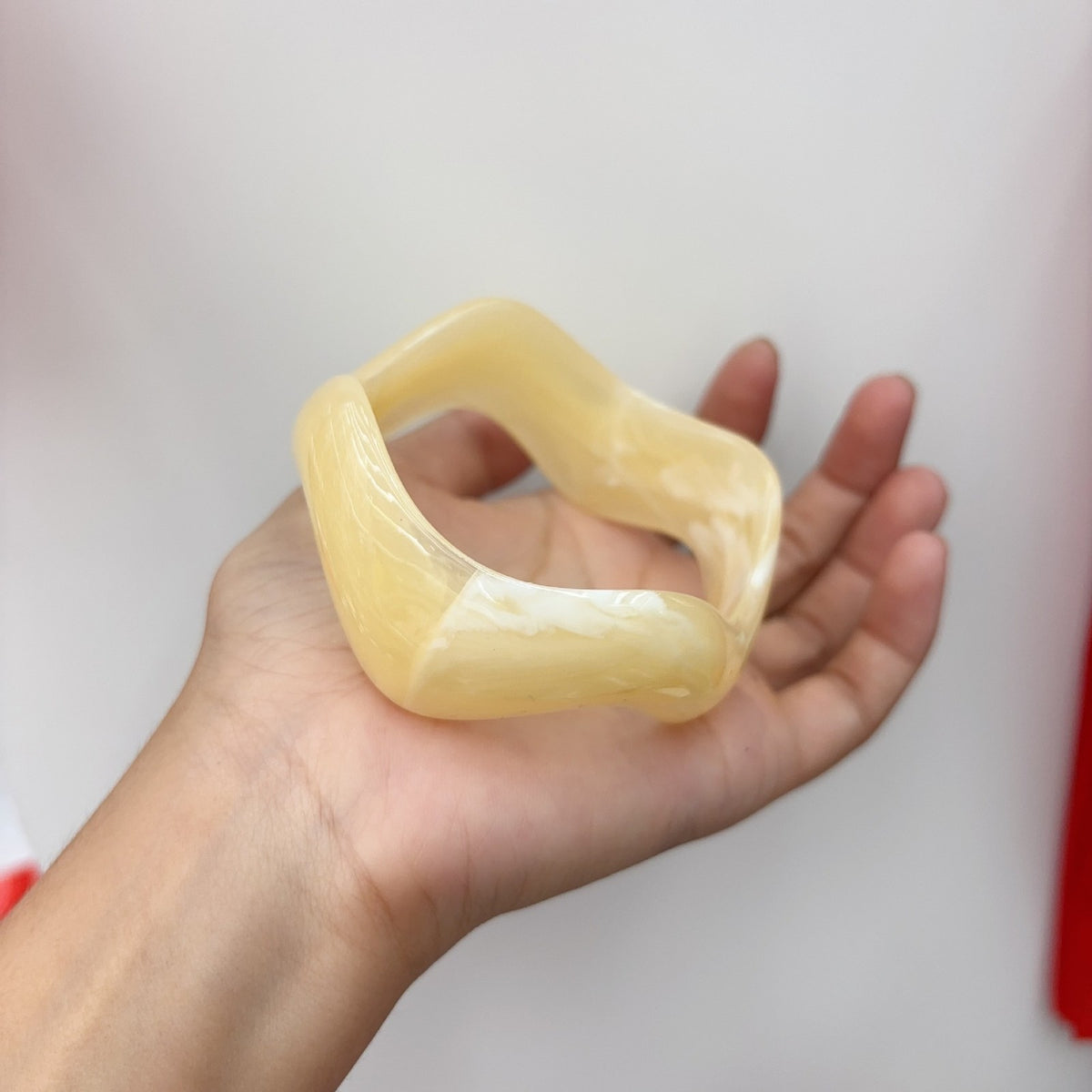 Classy Geometric Square Resin Bangle