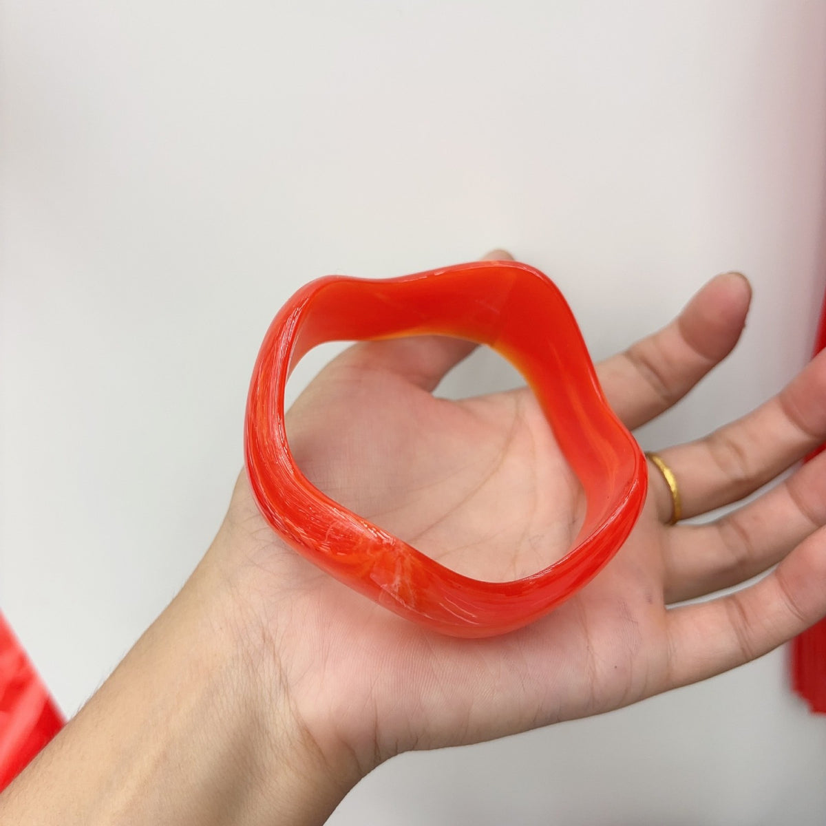 Classy Geometric Square Resin Bangle