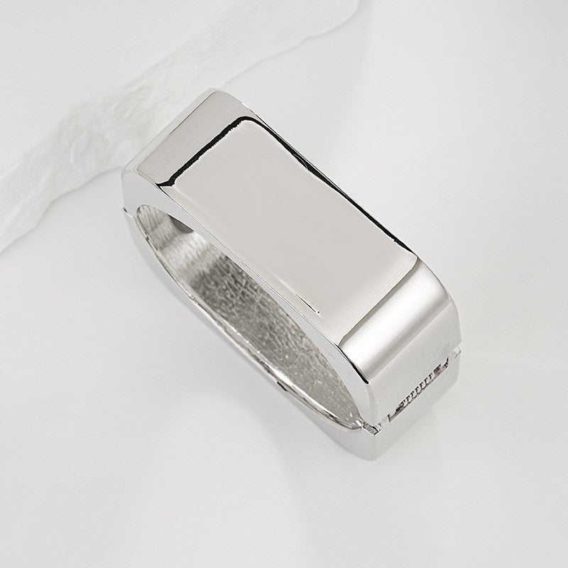 Bold Sculptural Wave Cuff Bracelet
