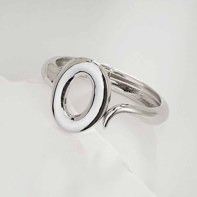 Bold Sculptural Wave Cuff Bracelet