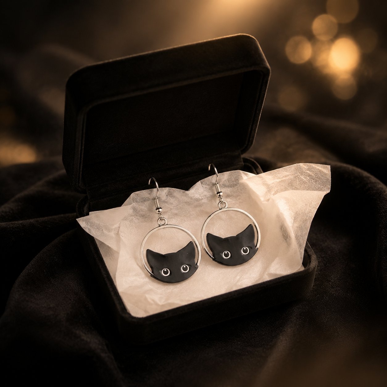 Cute Cat Hook Earrings