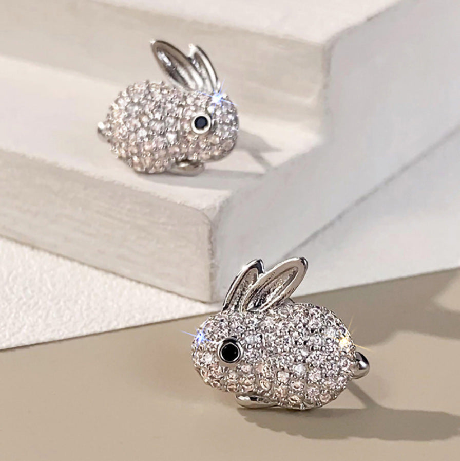 Dainty Bunny Stud Earrings