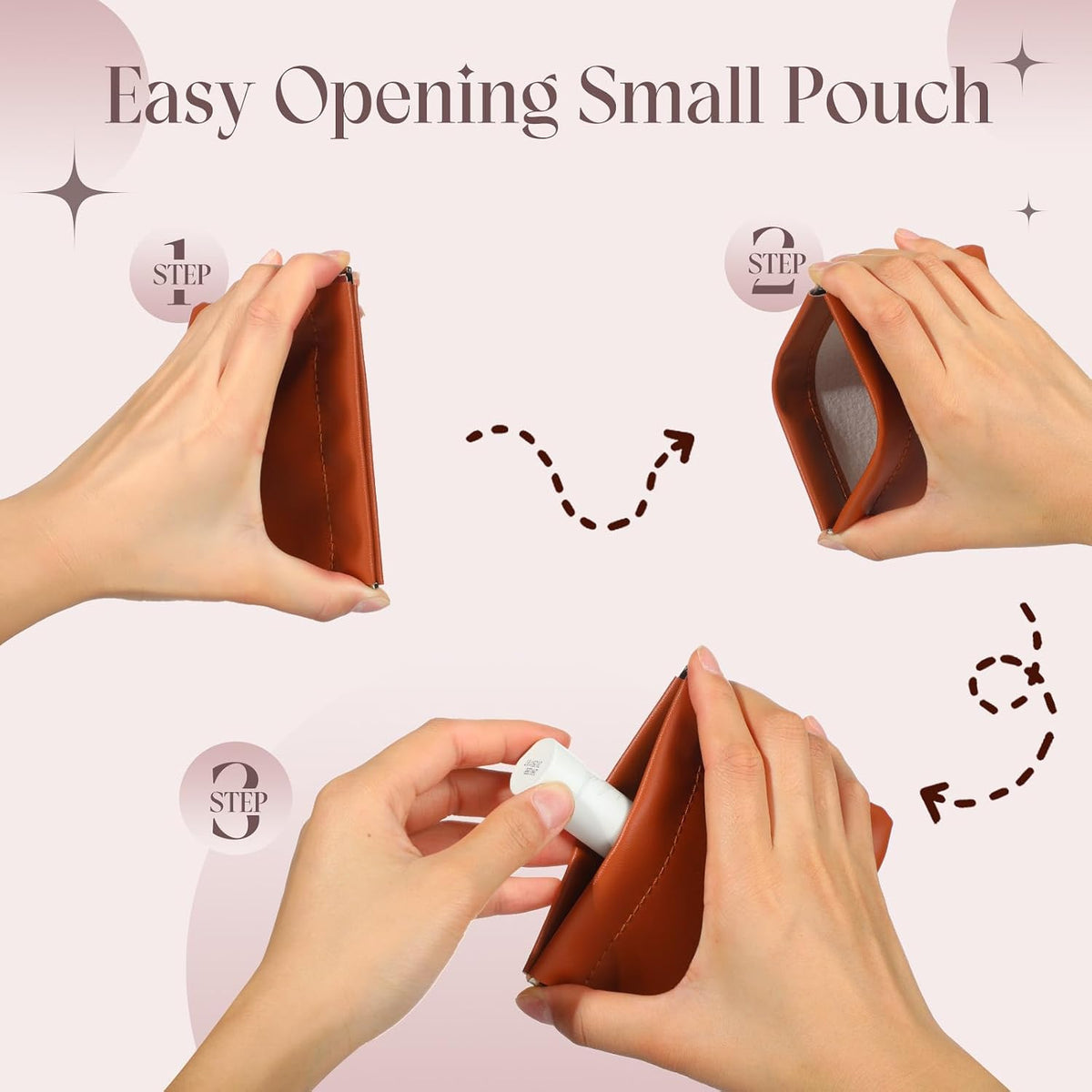 4pc Snap Closure Organize Pouches